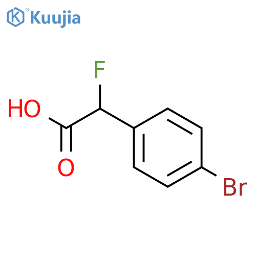 2-(4-bromophenyl)-2-fluoroacetic acid structure