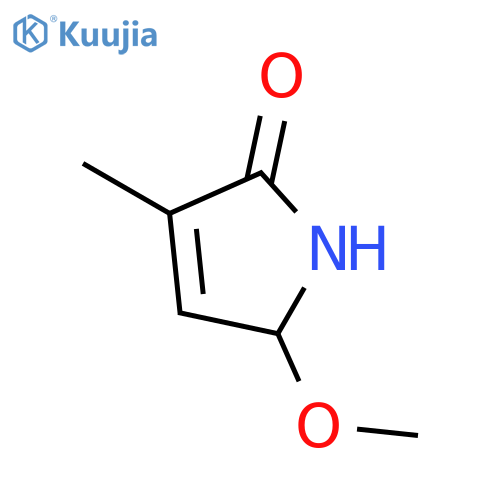 2H-Pyrrol-2-one, 1,5-dihydro-5-methoxy-3-methyl-, (±)- structure