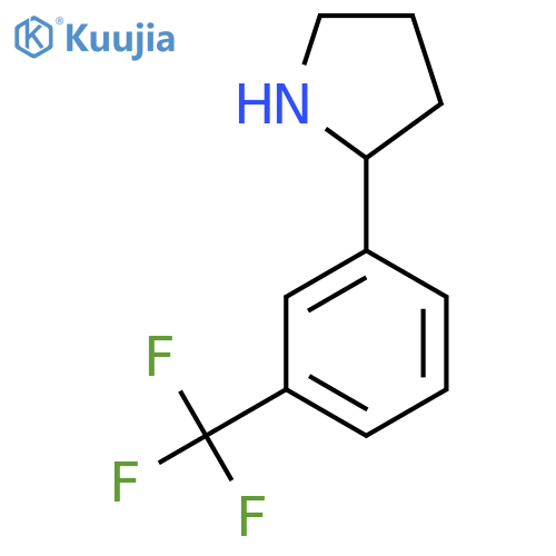 2-[3-(trifluoromethyl)phenyl]pyrrolidine structure