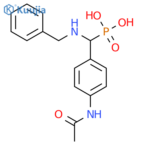 [(Benzylamino)(4-acetamidophenyl)methyl]phosphonic acid structure