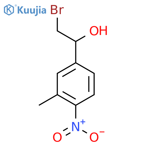 2-Bromo-1-(3-methyl-4-nitrophenyl)ethan-1-ol structure