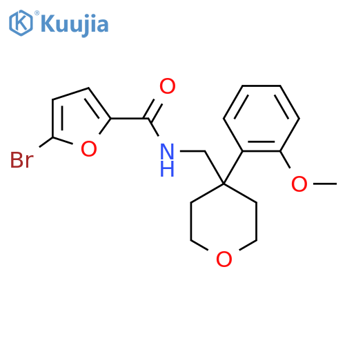 5-bromo-N-{[4-(2-methoxyphenyl)oxan-4-yl]methyl}furan-2-carboxamide structure