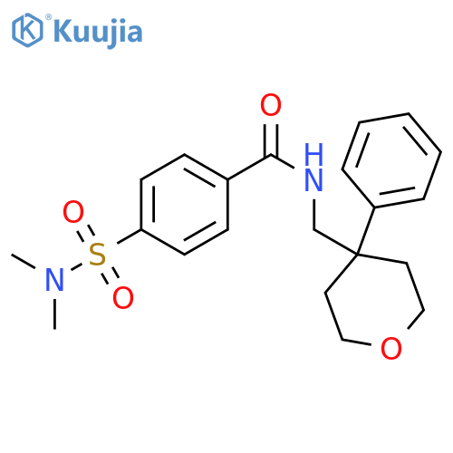 4-(dimethylsulfamoyl)-N-(4-phenyloxan-4-yl)methylbenzamide structure