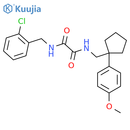N'-[(2-chlorophenyl)methyl]-N-{[1-(4-methoxyphenyl)cyclopentyl]methyl}ethanediamide structure