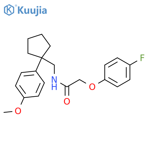 2-(4-fluorophenoxy)-N-{[1-(4-methoxyphenyl)cyclopentyl]methyl}acetamide structure