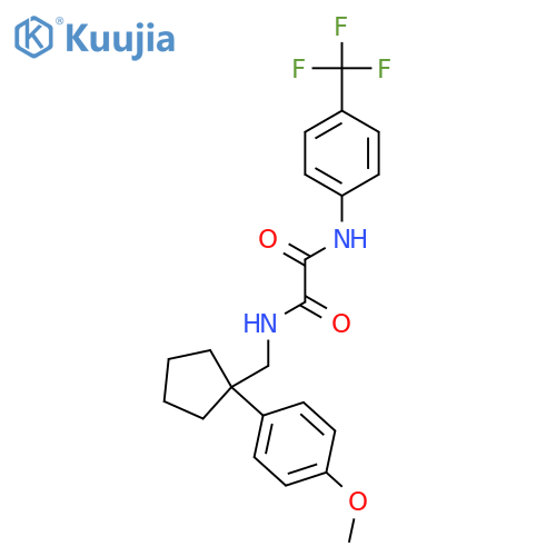 N-{[1-(4-methoxyphenyl)cyclopentyl]methyl}-N'-[4-(trifluoromethyl)phenyl]ethanediamide structure