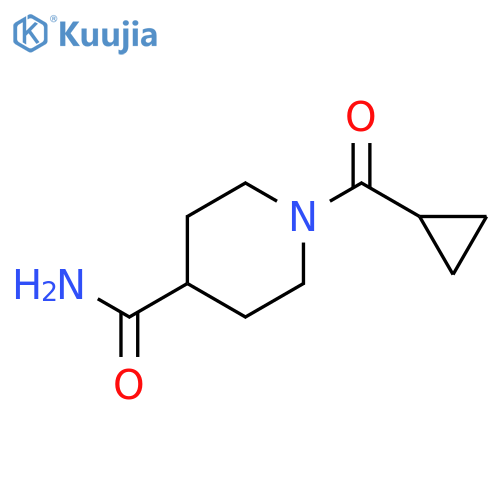 1-(Cyclopropylcarbonyl)-4-piperidinecarboxamide structure