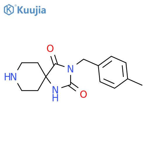 3-(4-Methylbenzyl)-1,3,8-triazaspiro[4.5]decane-2,4-dione structure