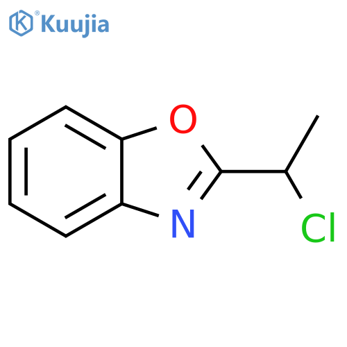 2-(1-chloroethyl)-1,3-benzoxazole structure