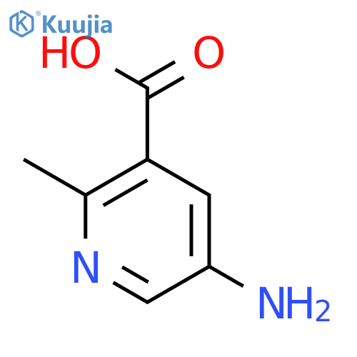 5-amino-2-methylpyridine-3-carboxylic acid structure