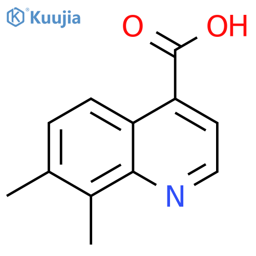 4-Quinolinecarboxylic acid, 7,8-dimethyl- structure