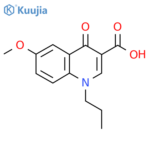 6-Methoxy-4-oxo-1-propyl-1,4-dihydroquinoline-3-carboxylic acid structure