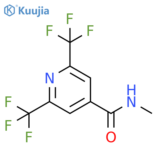 N-methyl-2,6-bis(trifluoromethyl)pyridine-4-carboxamide structure