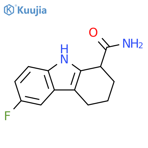 1H-Carbazole-1-carboxamide, 6-fluoro-2,3,4,9-tetrahydro- structure