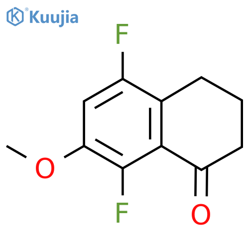 5,8-Difluoro-7-methoxy-3,4-dihydronaphthalen-1(2H)-one structure