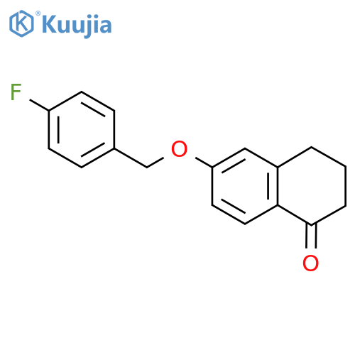 6-((4-Fluorobenzyl)oxy)-3,4-dihydronaphthalen-1(2H)-one structure