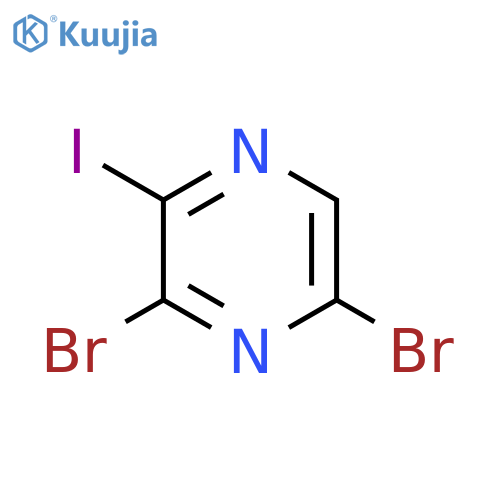 3,5-Dibromo-2-iodopyrazine structure
