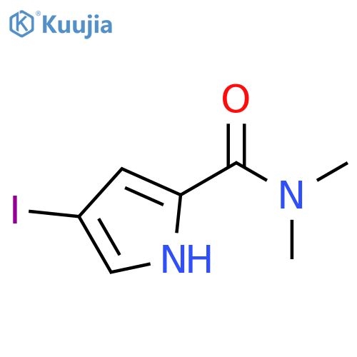 4-iodo-N,N-dimethyl-1H-pyrrole-2-carboxamide structure