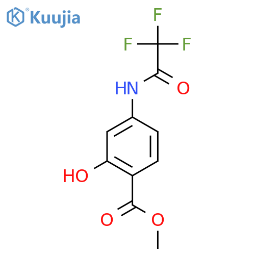 Methyl 2-hydroxy-4-(2,2,2-trifluoroacetamido)benzoate structure