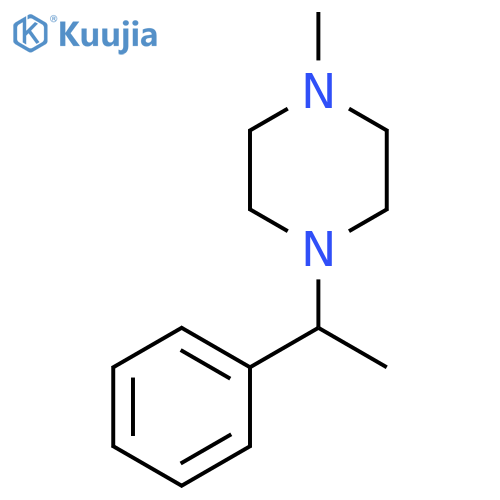 1-methyl-4-(1-phenylethyl)piperazine structure