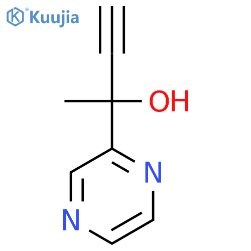 2-Pyrazin-2-ylbut-3-yn-2-ol structure