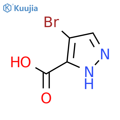 4-Bromo-1H-pyrazole-3-carboxylic acid structure