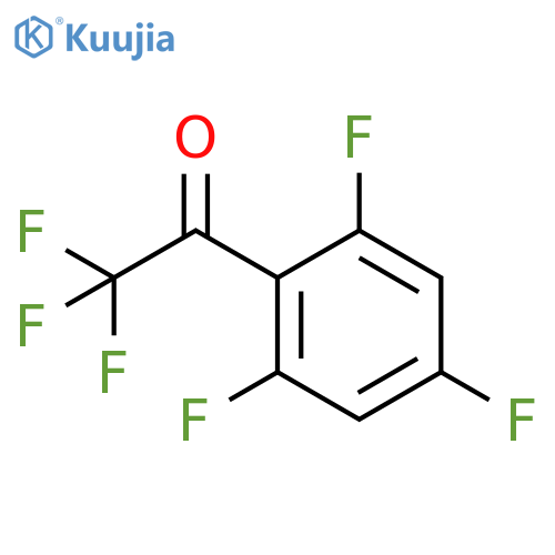 2,2,2-trifluoro-1-(2,4,6-trifluorophenyl)ethan-1-one structure