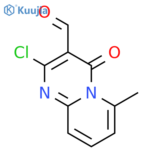 2-chloro-6-methyl-4-oxo-4H-pyrido[1,2-a]pyrimidine-3-carbaldehyde structure