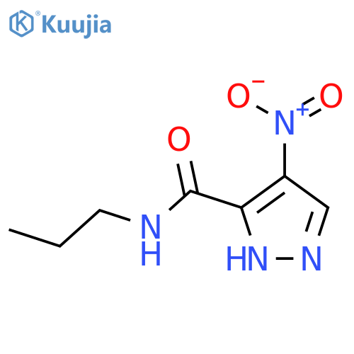 4-Nitro-2H-pyrazole-3-carboxylic acid propylamide structure