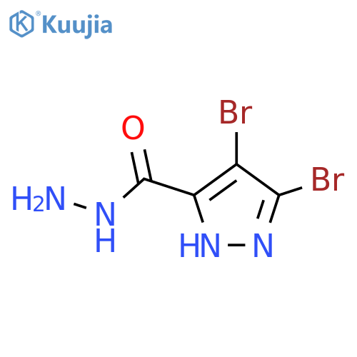 3,4-Dibromo-1H-pyrazole-5-carbohydrazide structure