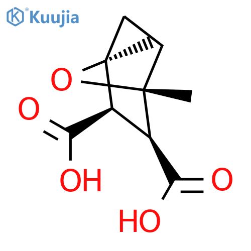 7-Oxabicyclo[2.2.1]heptane-2,3-dicarboxylicacid, 1,4-dimethyl-, (endo,endo)- (9CI) structure
