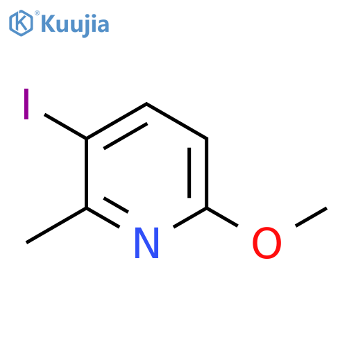 3-Iodo-6-methoxy-2-methylpyridine structure