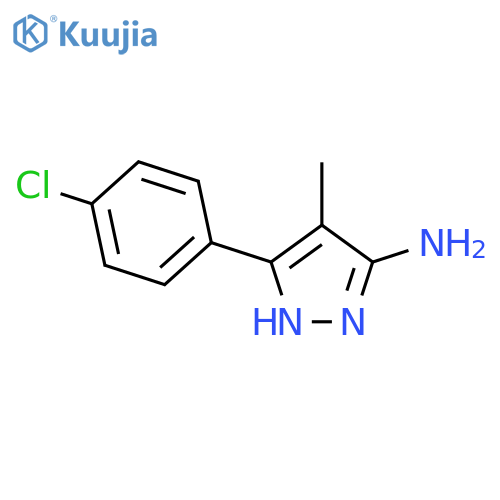 3-(4-Chlorophenyl)-4-methyl-1H-pyrazol-5-amine structure