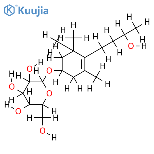 5-megastigmene-3beta,9alpha-diol 3-O-beta-D-allopyranoside structure