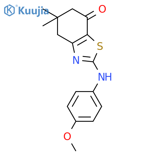 7(4H)-Benzothiazolone, 5,6-dihydro-2-[(4-methoxyphenyl)amino]-5,5-dimethyl- structure