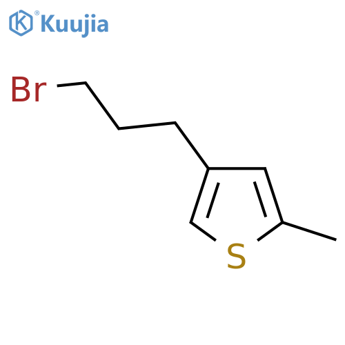 4-(3-Bromopropyl)-2-methylthiophene structure