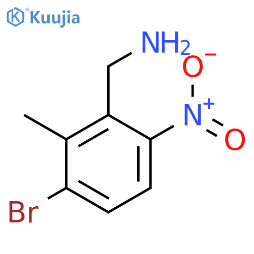 Benzenemethanamine, 3-bromo-2-methyl-6-nitro- structure