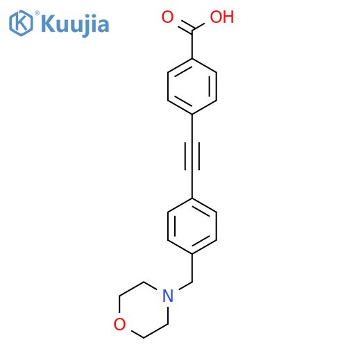 4-((4-(Morpholinomethyl)phenyl)ethynyl) benzoic acid structure