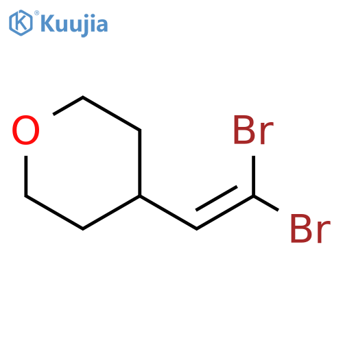 4-(2,2-Dibromoethenyl)oxane structure