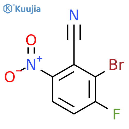 2-Bromo-3-fluoro-6-nitrobenzonitrile structure