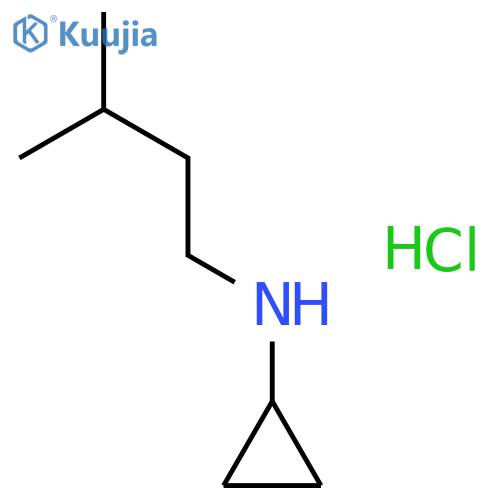 N-isopentylcyclopropanamine;hydrochloride structure