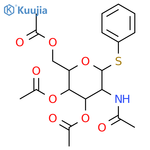 [3,4-bis(acetyloxy)-5-acetamido-6-(phenylsulfanyl)oxan-2-yl]methyl acetate structure