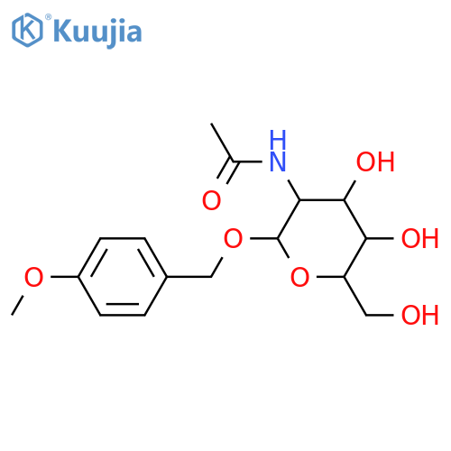 N-[4,5-dihydroxy-6-(hydroxymethyl)-2-[(4-methoxyphenyl)methoxy]oxan-3-yl]acetamide structure