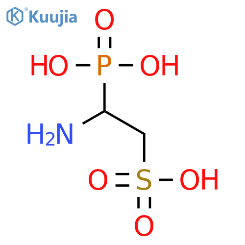 Ethanesulfonic acid,2-amino-2-phosphono- structure