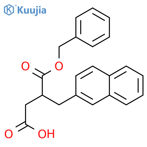 4-(Benzyloxy)-3-(naphthalen-2-ylmethyl)-4-oxobutanoic acid structure