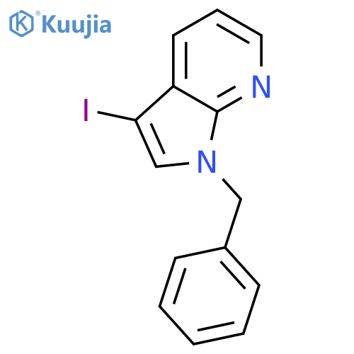 1-Benzyl-3-iodo-7-azaindole structure