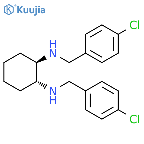 1,2-Cyclohexanediamine, N1,N2-bis[(4-chlorophenyl)methyl]-, (1R,2R)- structure