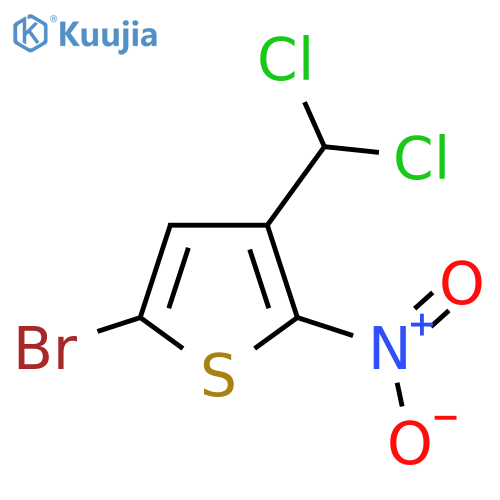 Thiophene, 5-bromo-3-(dichloromethyl)-2-nitro- structure