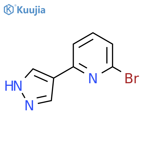 2-Bromo-6-(1H-pyrazol-4-yl)pyridine structure