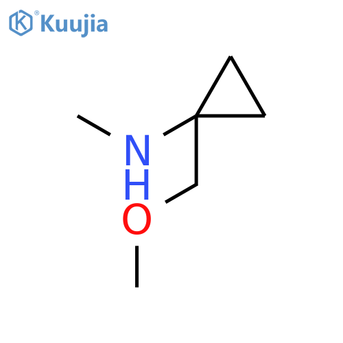 1-(methoxymethyl)-N-methylcyclopropan-1-amine structure